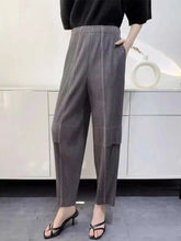 HEYFANCYSTYLE Women's Designer Casual Japanese Plissé Trousers